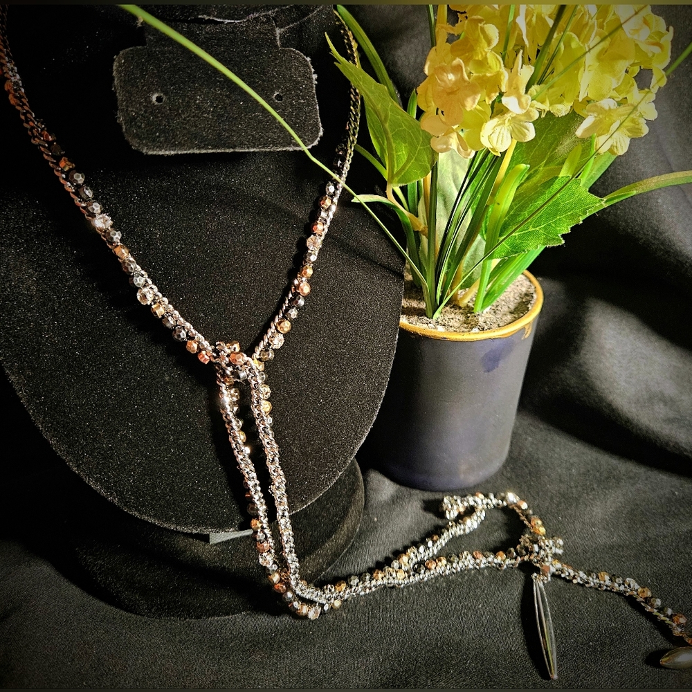 Stella & Dot Beaded Lariat Necklace
